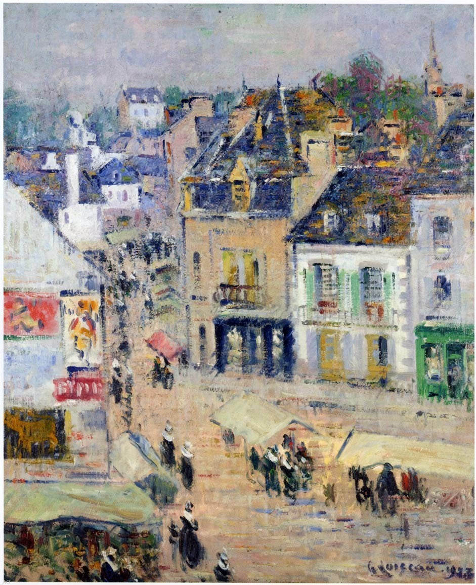  Gustave Loiseau Pont Aven - Gray Weather - Canvas Print