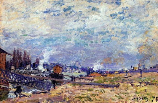  Alfred Sisley The Seine at Grenelle - Canvas Print