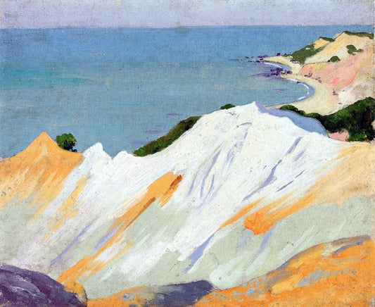  Arthur Wesley Dow A Gray Day (also known as Houses on a Beach) - Canvas Print