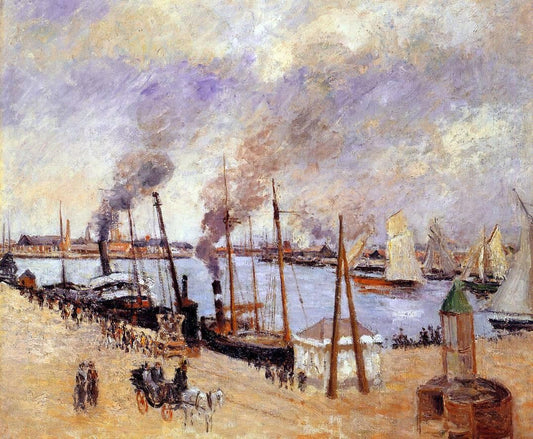  Camille Pissarro The Port of Le Havre - Canvas Print