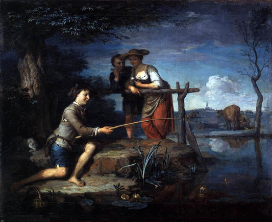  Carel De Moor Angler - Canvas Print