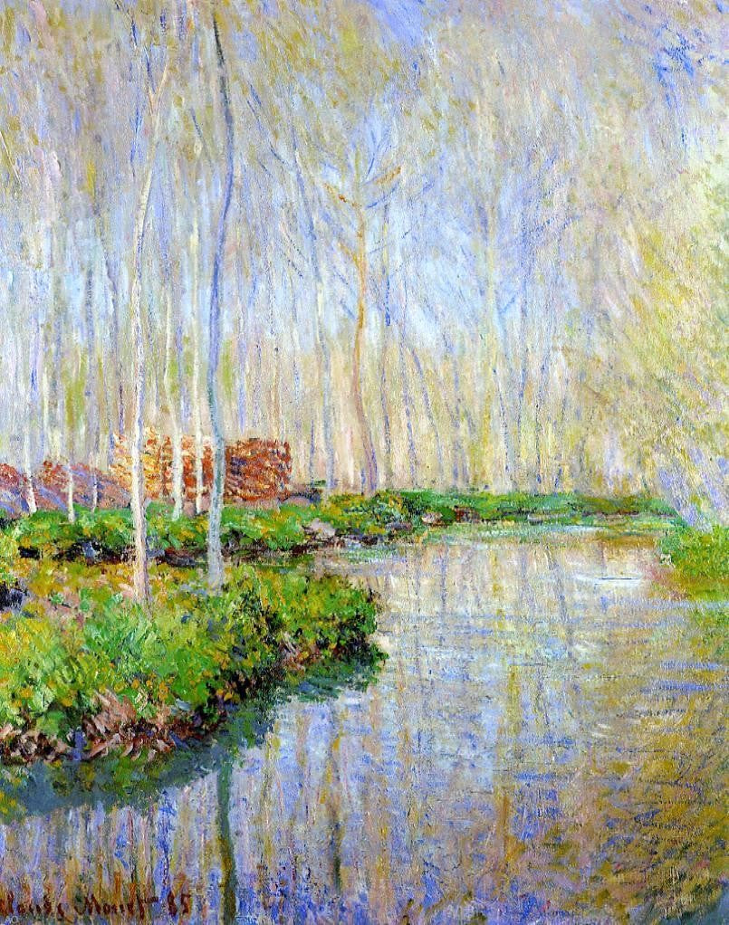  Claude Oscar Monet The River Epte - Canvas Print