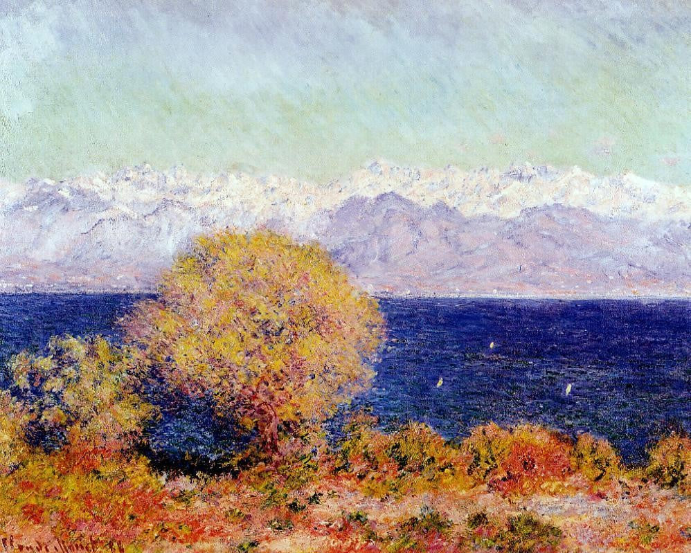  Claude Oscar Monet View of Antibes from the Plateau Notre-Dame - Canvas Print