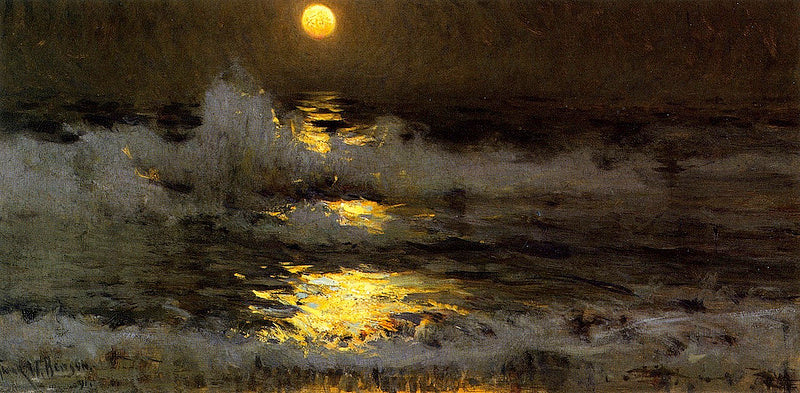Frank Weston Benson Moonlight on the Waters - Canvas Print