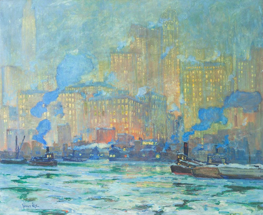 Jonas Lie Afterglow - Canvas Print