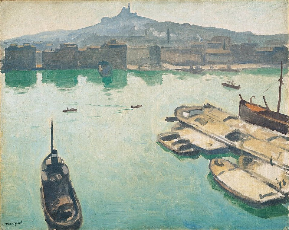 Albert Marquet Port of Marseilles - Canvas Print