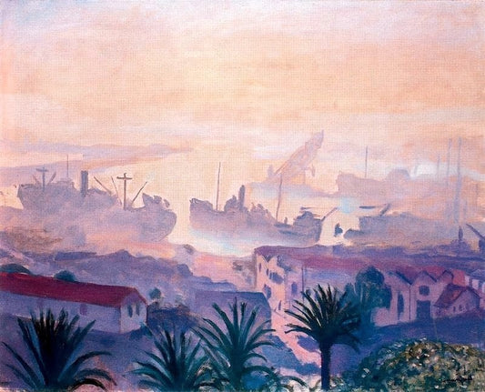 Albert Marquet The Port of Algiers with Haze - Canvas Print