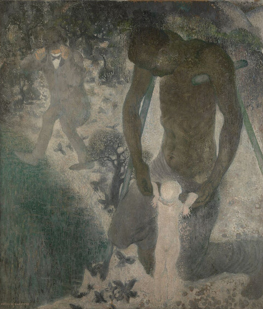 Gustave Van de Woestijne The willful blind and the crippled who wants to teach a child to walk - Canvas Print