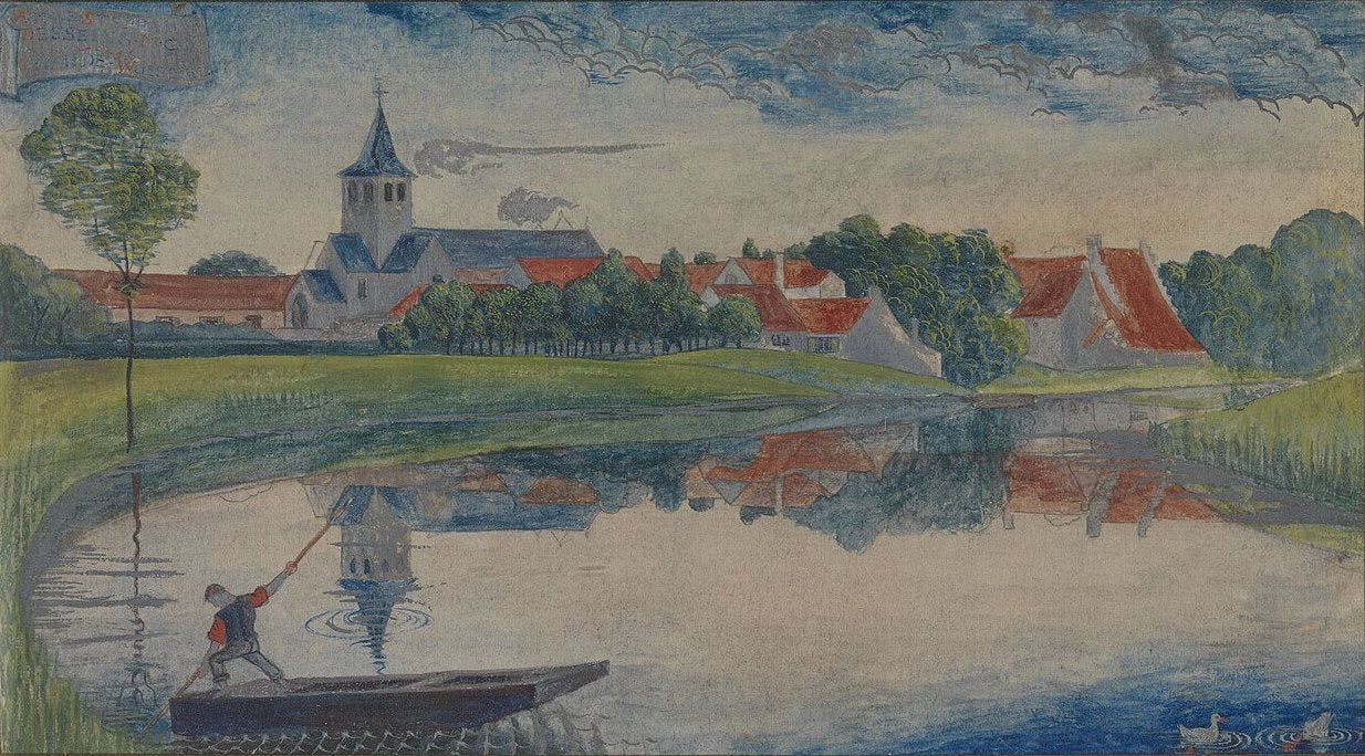 Gustave Van de Woestijne The Slate of Latem - Canvas Print