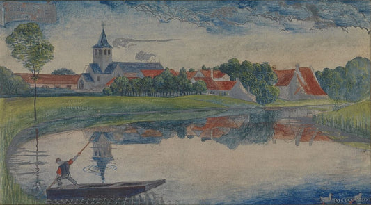 Gustave Van de Woestijne The Slate of Latem - Canvas Print