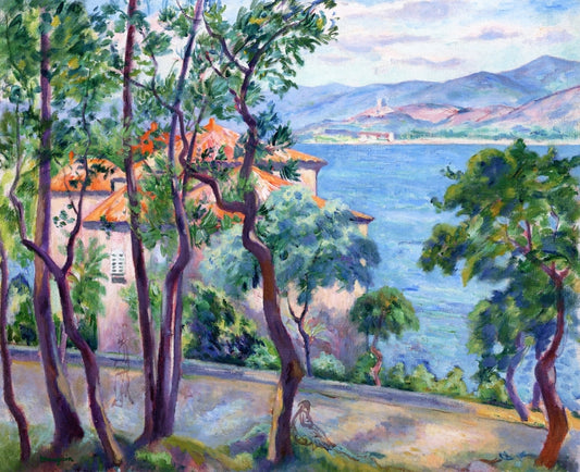 Henri Manguin Above the Oustalet, View over Grimand - Canvas Print