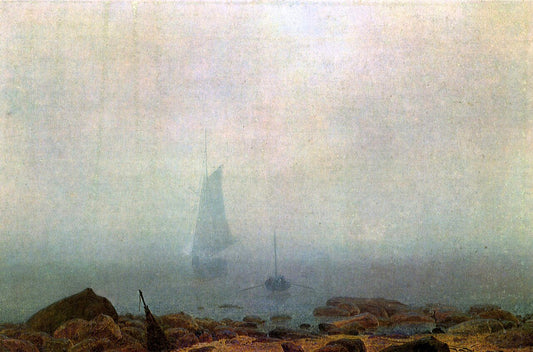 Caspar David Friedrich Sea Beach in the Fog - Canvas Print