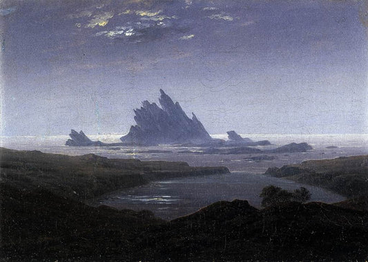 Caspar David Friedrich Reefs by the Seashore - Canvas Print