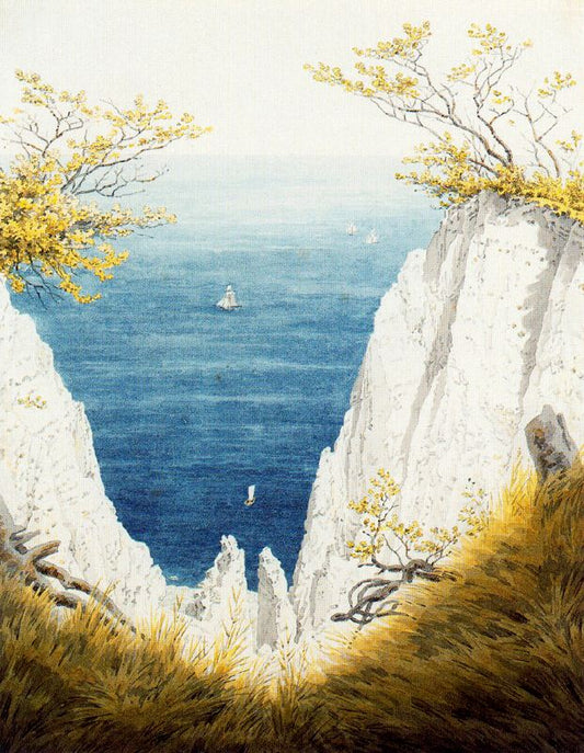 Caspar David Friedrich Chalk Cliffs on Rugen II - Canvas Print