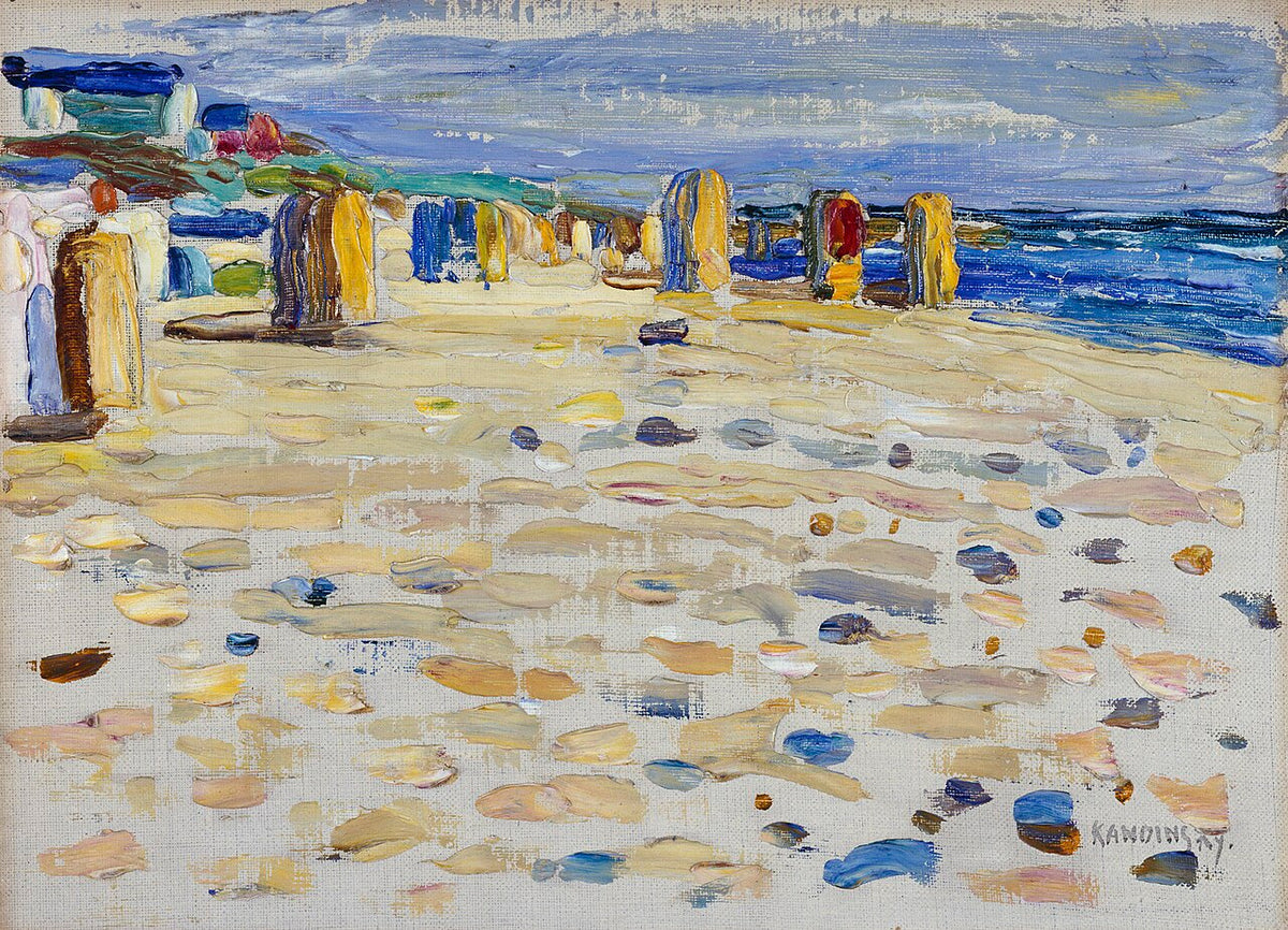Wassily Kandinsky Holland – Beach Chairs - Canvas Print