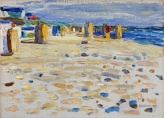 Wassily Kandinsky Holland – Beach Chairs - Canvas Print