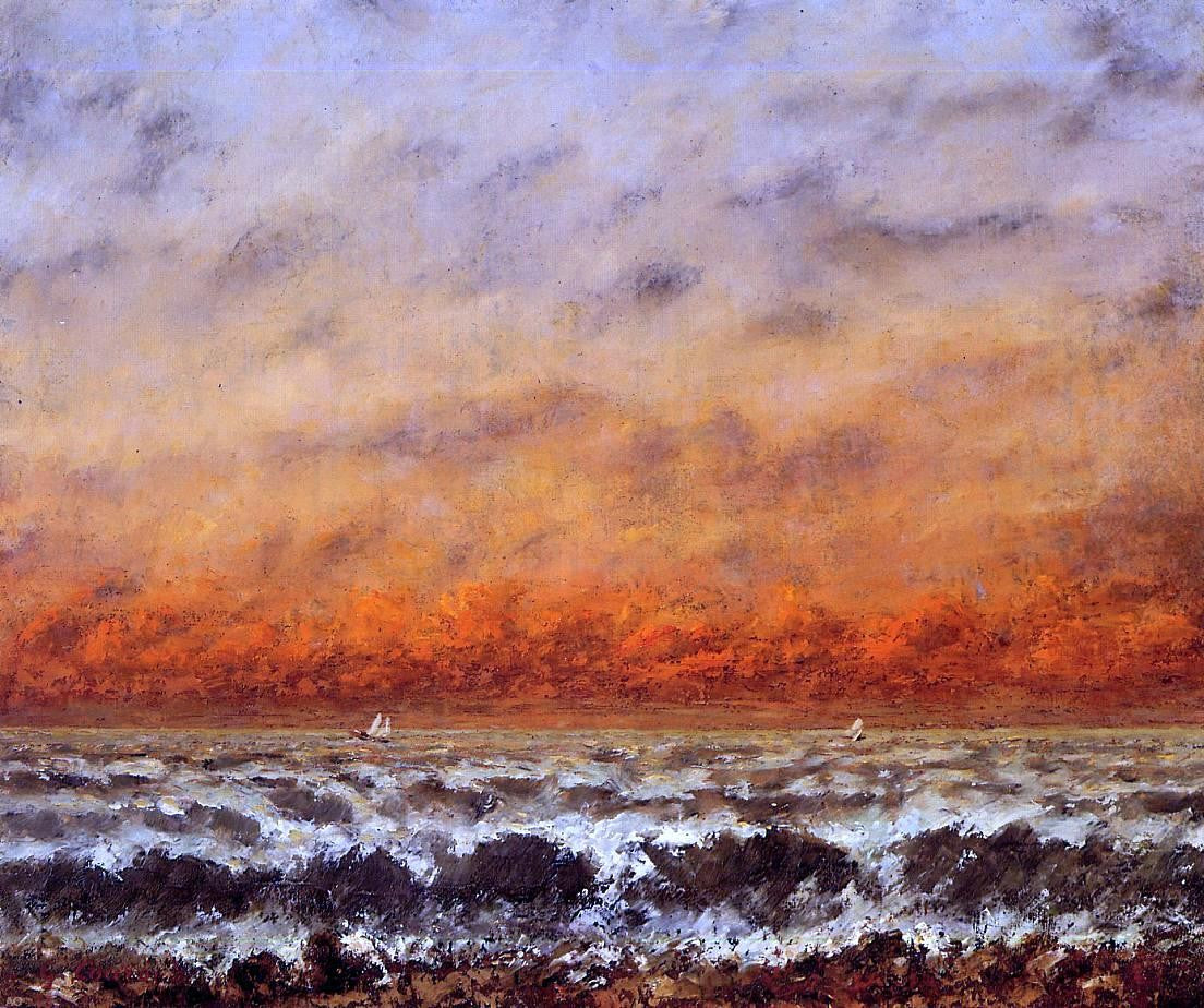  Gustave Courbet Seascape - Canvas Print