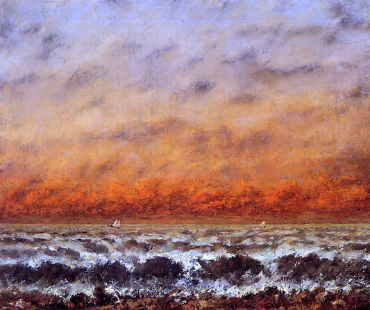  Gustave Courbet Seascape - Canvas Print