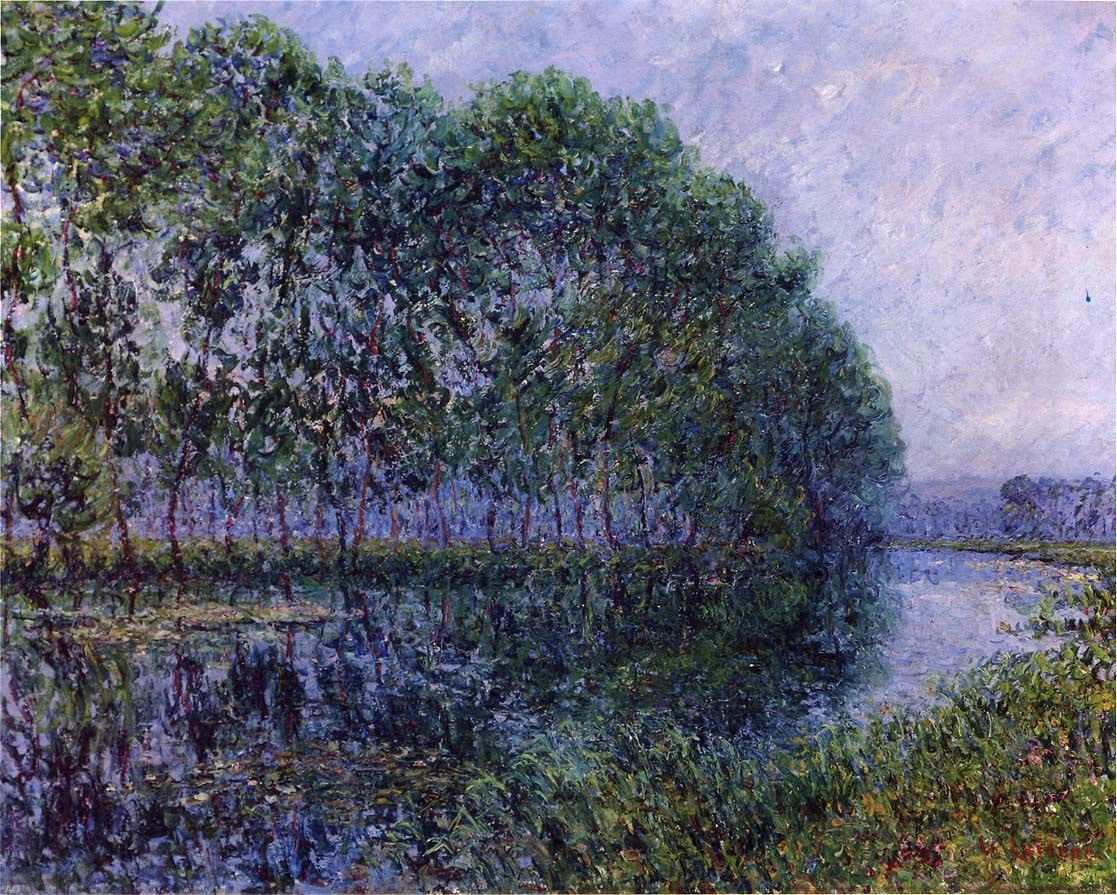  Gustave Loiseau By the Eure River - Canvas Print