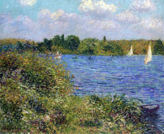  Gustave Loiseau Port Joie at the Seine - Canvas Print