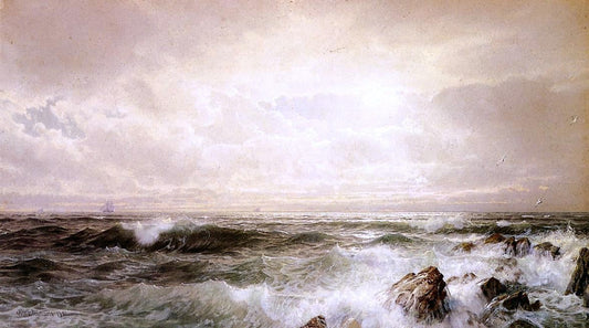  William Trost Richards Seascape - Canvas Print