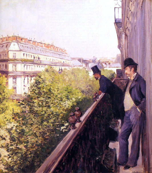  Gustave Caillebotte A Balcony - Canvas Print