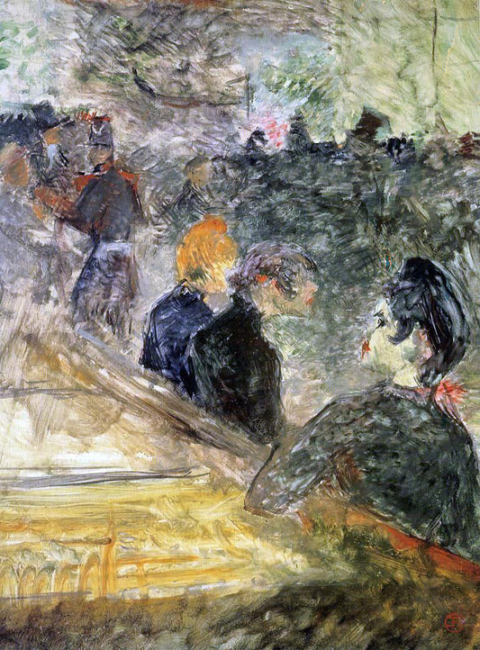  Henri De Toulouse-Lautrec Ball at the Moulin de la Galette - Canvas Print