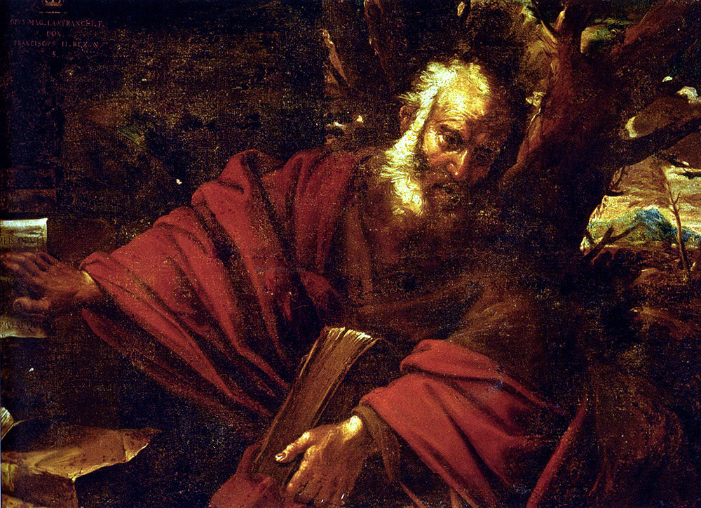  Pier Francesco Mola A Bearded Saint Or Prophet In A Landscape, Probably Saint Jerome - Canvas Print
