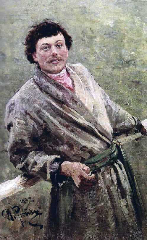  Ilia Efimovich Repin A Belorussian, Portrait of Sidor Shavrov - Canvas Print