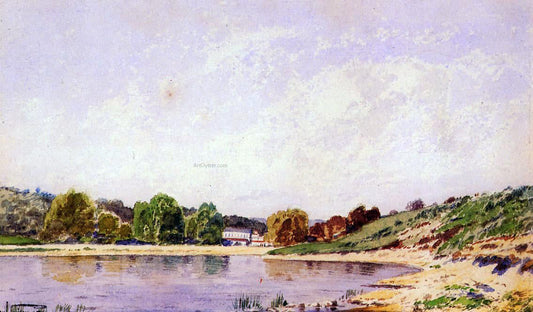  Paul-Camille Guigou Bend in the Durance River - Canvas Print