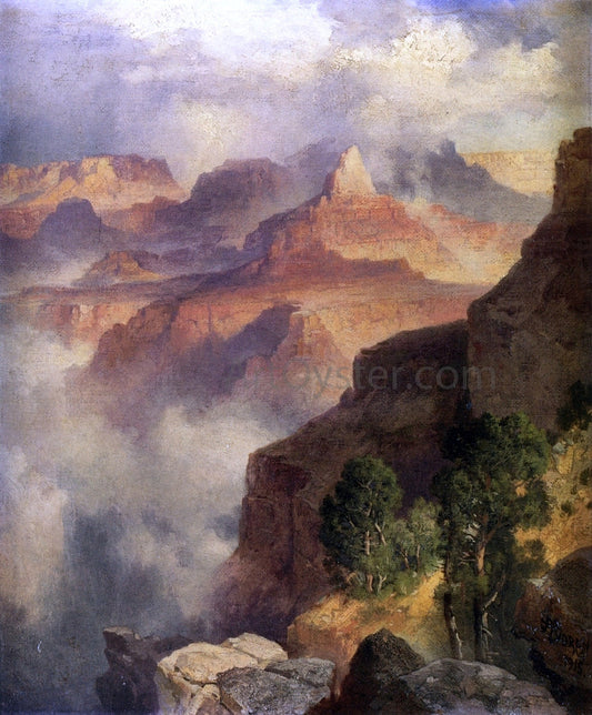 Thomas Moran A Bit of the Grand Canyon - Grand Canyon of the Colorado River - Canvas Print