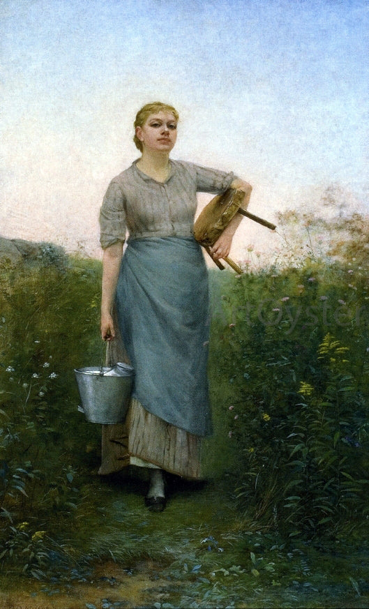  Francis David Millet A Broadway Milkmaid - Canvas Print