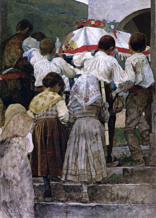  Luigi Nono A Child's Funeral (also known as Il Funerale di un Bambino) - Canvas Print