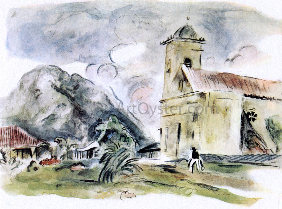  Jules Pascin A  Church in Cuba - Canvas Print