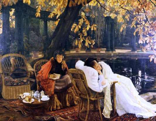  James Tissot A Convalescent - Canvas Print