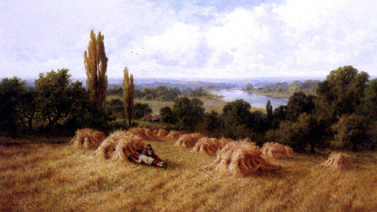  Henry Hillier Parker Corn Field, Chertsey-On-Thames, Surrey - Canvas Print