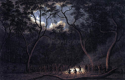  John Glover A Corroboree in Van Diemen's Land - Canvas Print