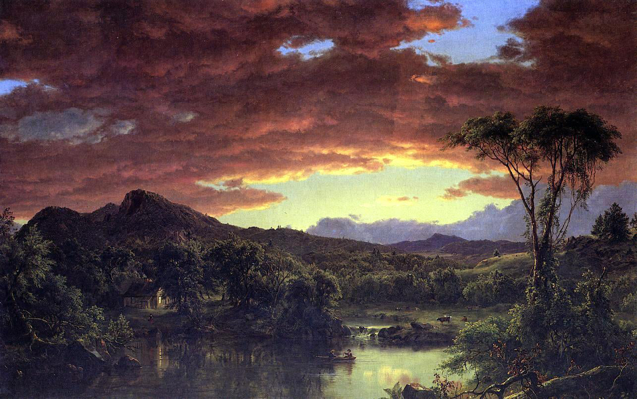  Frederic Edwin Church Country Home - Canvas Print