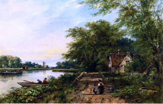  Frederick Waters Watts Country Lane - Canvas Print