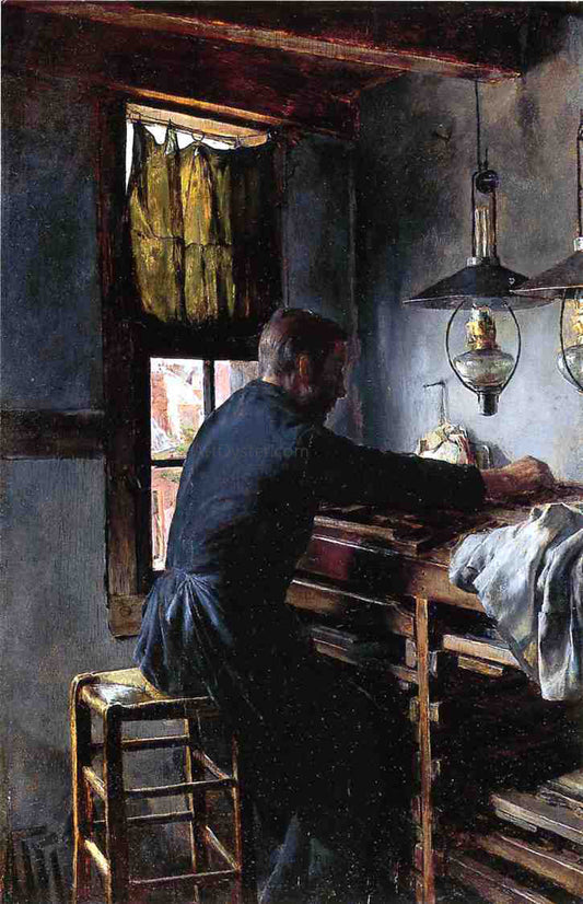  Charles Frederic Ulrich Dutch Type Setter - Canvas Print