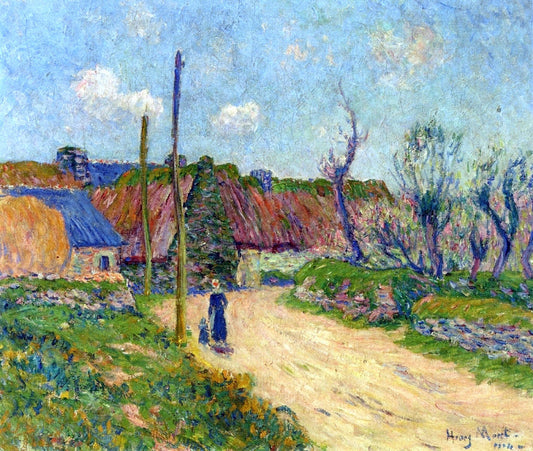  Henri Moret A Farm - Canvas Print