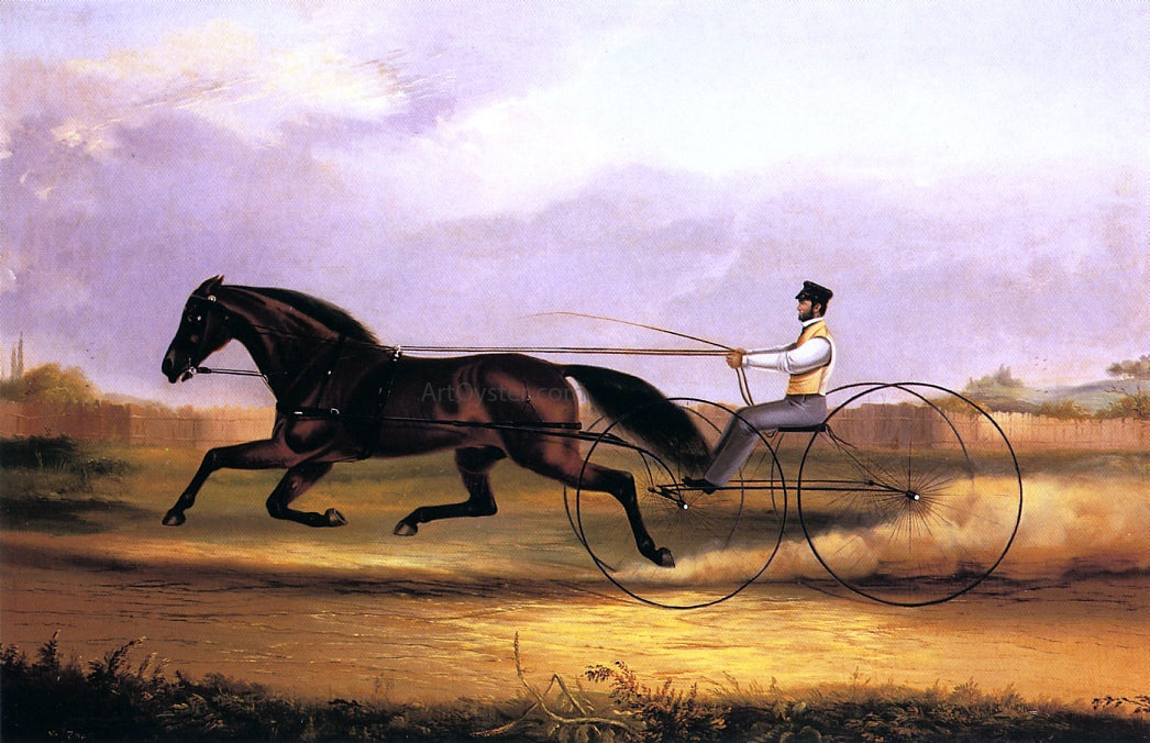  Thomas Kirby Van Zandt A Fast Trotter - Canvas Print