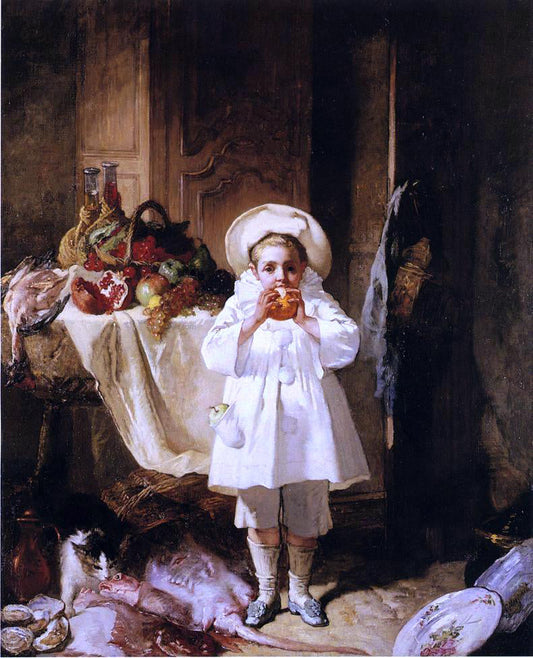  Charles Monginot A Feast for the Young Pierrot - Canvas Print