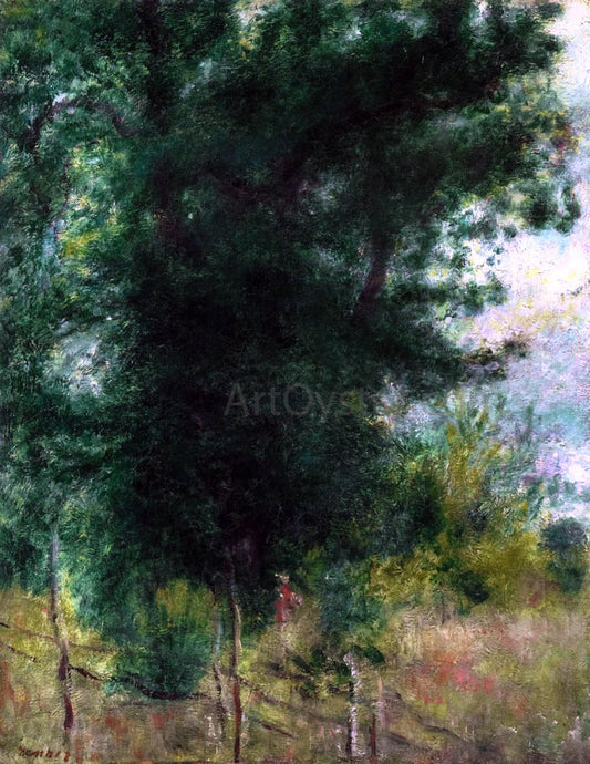  Pierre Auguste Renoir A Fence in the Forest - Canvas Print