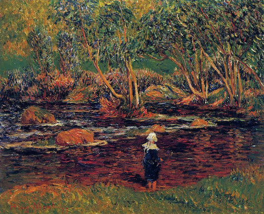  Henri Moret Ford, Pont-Aven River - Canvas Print