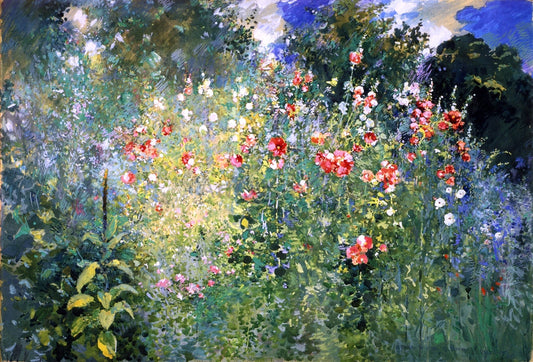  Ross Turner A Garden in a Sea of Flowers - Canvas Print