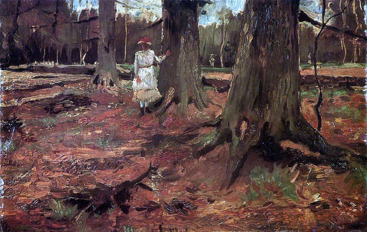  Vincent Van Gogh Girl in White in the Woods - Canvas Print