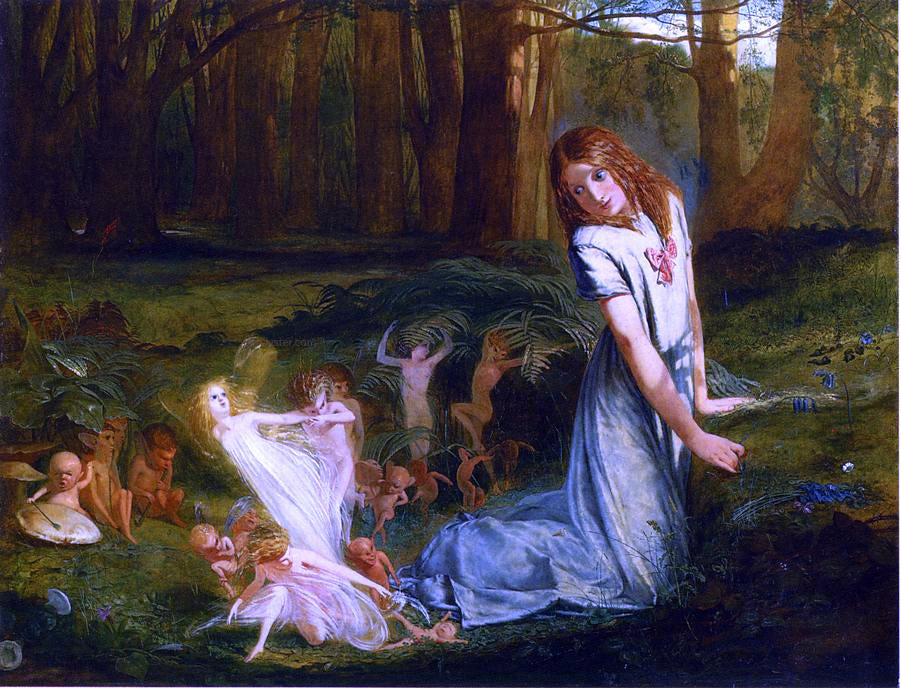  Charles Hutton Lear A Glimpse Of The Fairies - Canvas Print