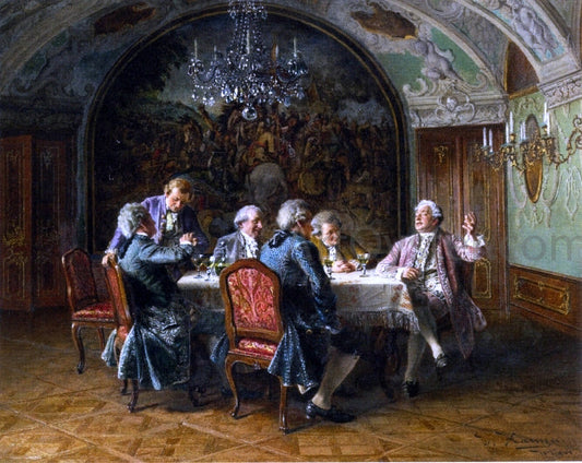  Johann Hamza A Good Dinner - Canvas Print