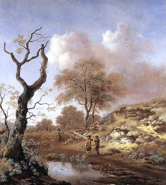  Jan Wynants A Hilly Landscape - Canvas Print